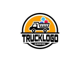 Truck logo template vector illustration
