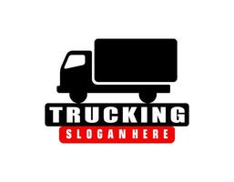 Logistics Auto Truck Transport Wordmark Logo Design Vector Icon Illustrations.