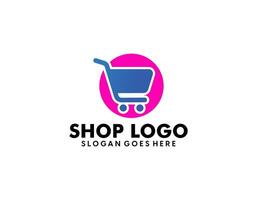 Modern Online Shop Logo designs Template vector