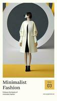 Yellow Minimalist Fashion Instagram Story template