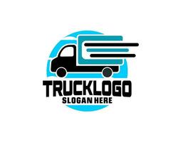 Truck logo template vector