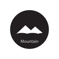 mountain icon vector