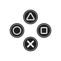 gamepad button icon vector