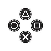 gamepad button icon vector