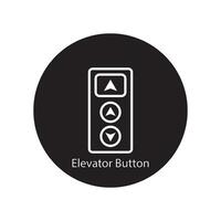 elevator button icon vector