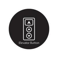 elevator button icon vector