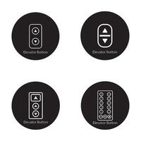 elevator button icon vector