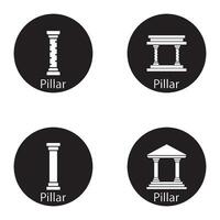 pillar icon vector