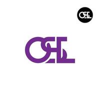 Letter OSL Monogram Logo Design vector