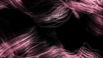 violet poussière vacillant particules sur noir Contexte. abstrait photo Contexte pour texte video