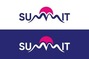 Minimal and Professional letter summit vector logo design