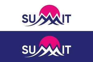 Minimal and Professional letter summit vector logo design