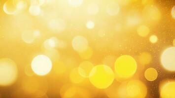 abstract golden background with bokeh ai generated photo