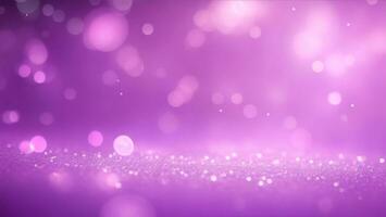 silver and purple glitter vintage lights bokeh background ai generated photo