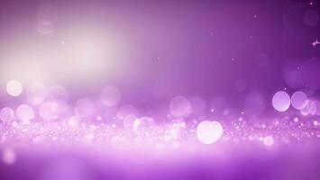purple bokeh abstract light background with glitter defocused lights ai generated photo
