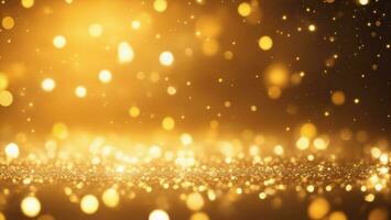 gold glitter vintage lights background, defocused ai generated photo