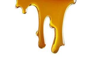 Pouring golden honey texture. Healthy and natural delicious sweets. Flow dripping yellow melted liquid. Food background. photo