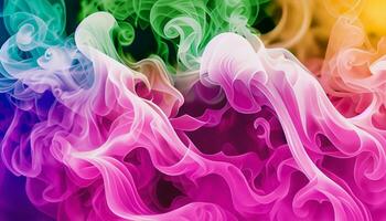 Smok texture of trendy abstract background. Creative flowing dynamic smoky wave. photo