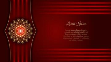 Luxury background, with golden mandala vector