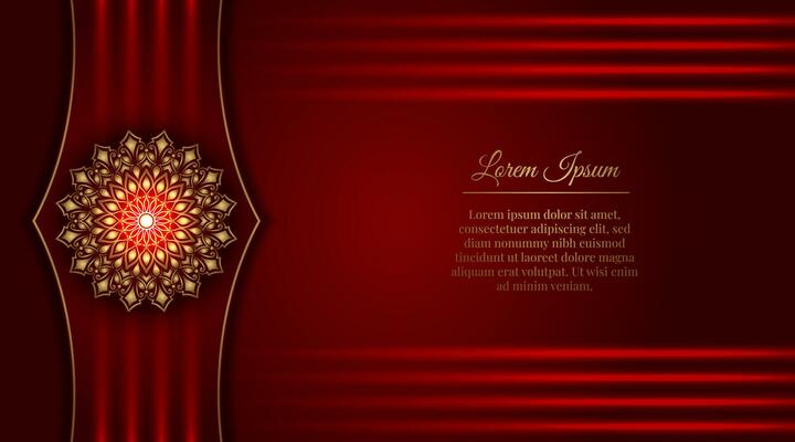 Luxury background, with golden mandala