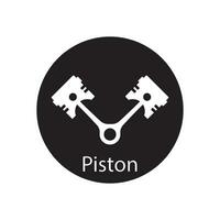 pistón icono vector