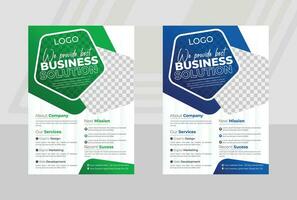 Corporate Business Flyer design template. vector