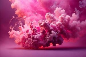 Pink Smoke Bomb Wallpaper, Smoke Bomb Background, Pink Smoke Bomb Effects Background, Smoke wallpapers, Colorful Smoke Background, Abstract Smoke Wallpapers, AI Generative photo