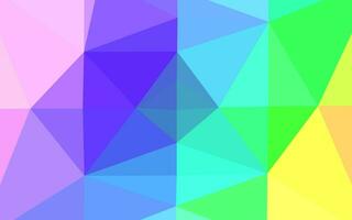 Light Multicolor, Rainbow vector triangle mosaic template.