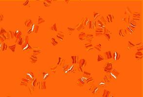 Light Orange vector texture in poly style with circles, cubes.