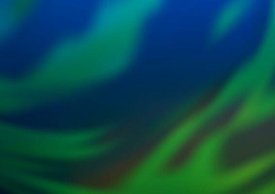 Dark Blue, Green vector bokeh template.