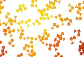 Light Orange vector layout with circles, lines, rectangles.