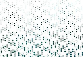 Light Blue, Green vector background with bubbles.