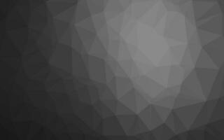 Dark Silver, Gray vector abstract polygonal texture.