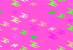 Light Pink, Green vector template with repeated sticks.