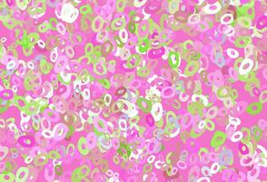 Light Pink, Green vector backdrop with dots.