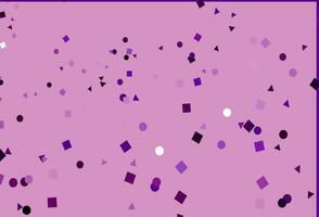 Light Purple vector texture in poly style with circles, cubes.