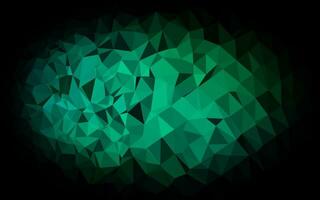 Light Blue, Green vector shining triangular background.