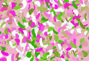 Light Pink, Green vector texture with random forms.