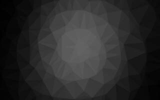 Dark Silver, Gray vector abstract polygonal layout.