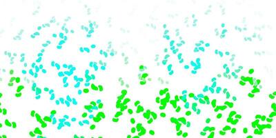 Light green vector texture with memphis shapes.