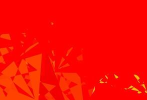 Light Orange vector pattern with polygonal shapes.