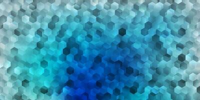 Light blue vector backdrop with a batch of hexagons.