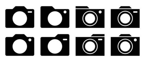 set of camera icons, photo lens. simple design, vector for app and web.