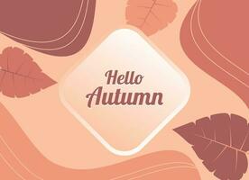 autumn background with amazing pattern and colors, vector design for greeting card template, flyer, banner, social media.