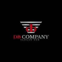 DB Letter Logo is simple and modern. Suitable for automotive business. vector