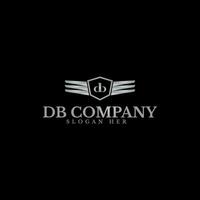 Automotive DB Letter Logo. Simple and modern. vector