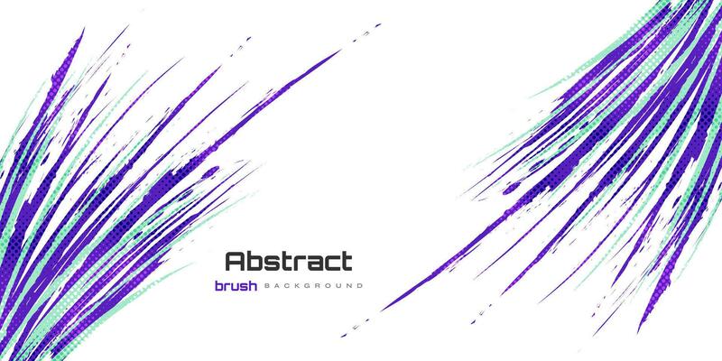 Abstract and Colorful Brush Background with Halftone Effect. Sport Banner. Brush Stroke Illustration. Scratch and Texture Elements For Design