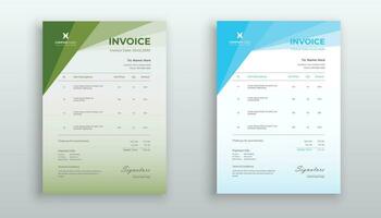 professional creative invoice template design for your business vector