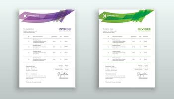 creative modern invoice template for your business vector