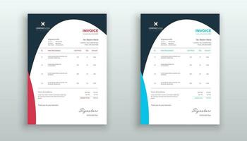 creative modern invoice template for your business vector